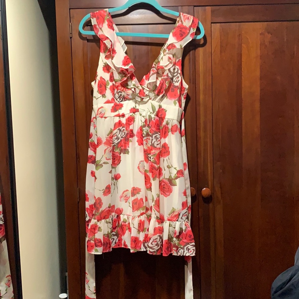Forever 21 cream and rose dress.
